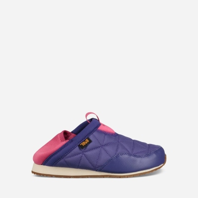 Teva Ember Moc - Kids' Teva Slippers - Purple | India (JYOE14370)